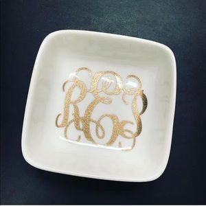 Monogram Jewelry Dish Personalized Made To Order!!